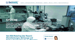 Desktop Screenshot of factronix.com